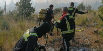Požar u Ljubuškom gasilo 16 vatrogasaca