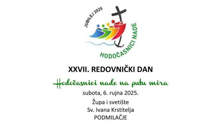 27. Redovnički dan u Bosni i Hercegovini bit će 6. rujna u Podmilačju