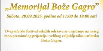 20. Međunarodni atletski miting: “Memorijal Bože Gagro”