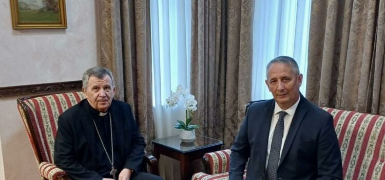 Zamjenik ministra obrane BiH Slaven Galić sastao se s nadbiskupom Tomom Vukšićem