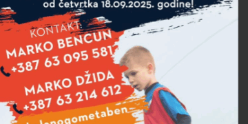 Škola nogometa “Ben” – Upisi kreću od 18. rujna 2025.