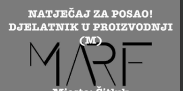 MARF Glass raspisuje natječaj za posao