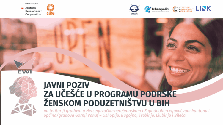 Otvoren javni poziv za žensko poduzetništvo u BiH