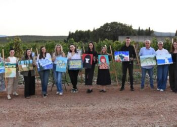 Umjetnička radionica održana u Kamenim vinogradima uz degustaciju vina