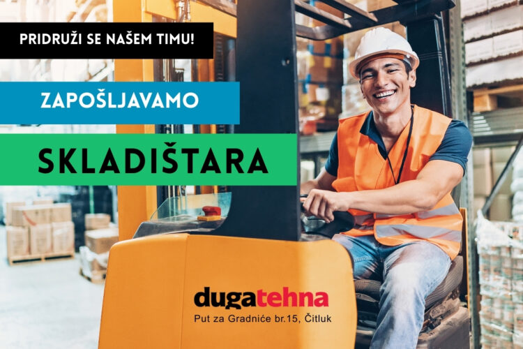 Duga-tehna d.o.o. – Natječaj za posao: Djelatnik u skladištu