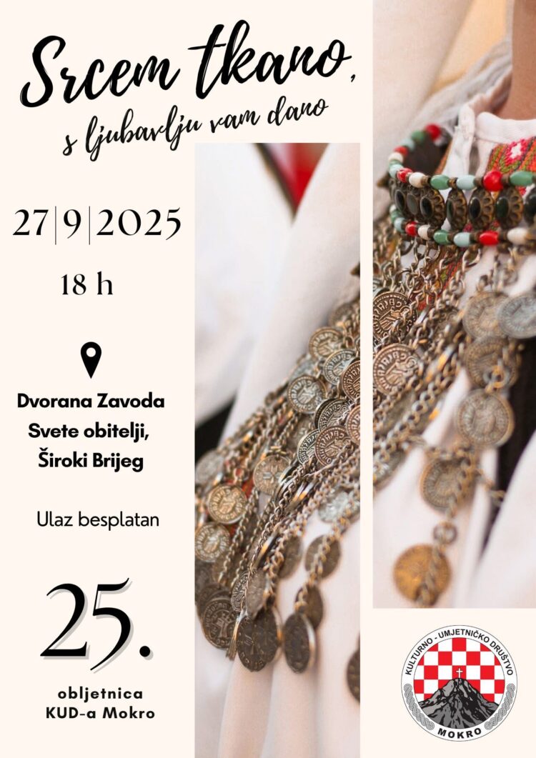 Najava: Svečani koncert KUD-a Mokro u povodu 25 godina djelovanja