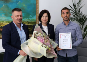 Predsjednica Vlade HNŽ-a s rukovodstvom HFC Zrinjski Mostar