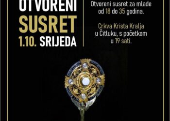 Otvoreni susret za mlade održat će se večeras u Crkvi Krista Kralja u Čitluku