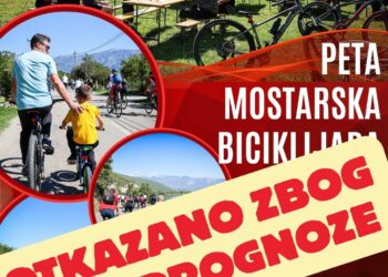 Mostarska biciklijada odgođena zbog loših vremenskih uvjeta