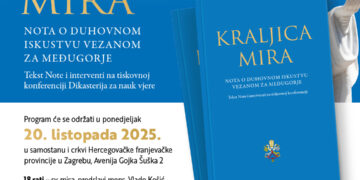 U ponedjeljak, 20. listopada u Zagrebu predstavljanje Note “Kraljica Mira”