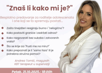 “Znaš li kako mi je” – Besplatno predavanje za roditelje adolescenata i one koji se to spremaju postati