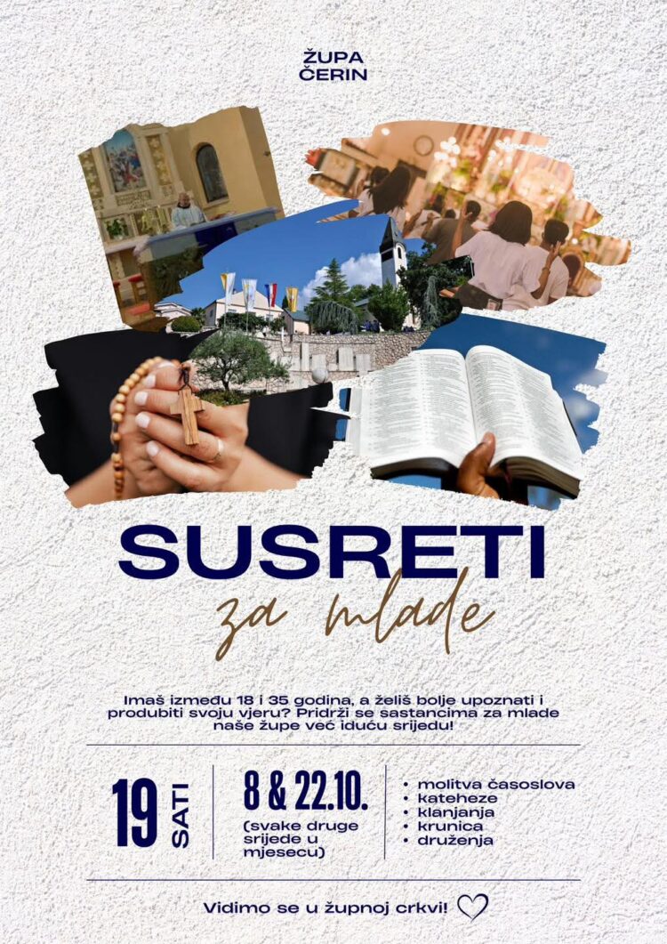 Susreti za mlade u župi Čerin