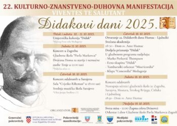 Didakove dane otvara kardinal Vinko Puljić