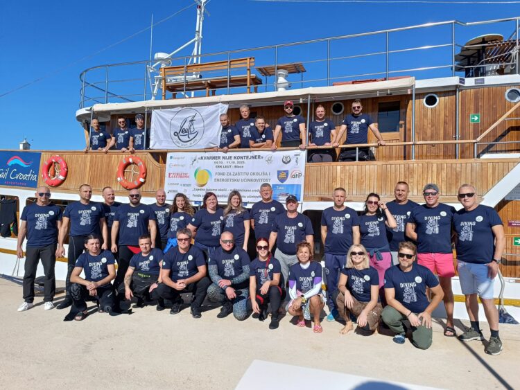 Ronilački klub Leut u akciji čišćenja podmorja – Projekt “Kvarner nije kontejner”