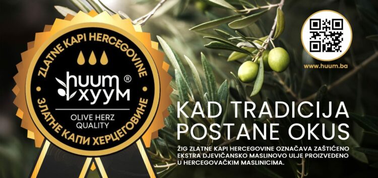 Procvat maslinarstva u Hercegovini: HUUM radi na brendiranju hercegovačkog maslinovog ulja