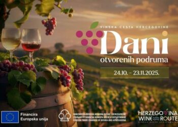 Manifestacija “Dani otvorenih podruma” Vinske ceste Hercegovine održat će se od 24. listopada do 23. studenoga