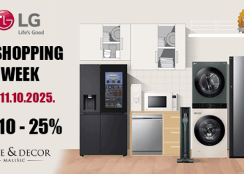 Velika LG akcija u trgovinama Mališić Home&Decor:  Popusti od 10- 25 % samo od 9. do 11. listopada!