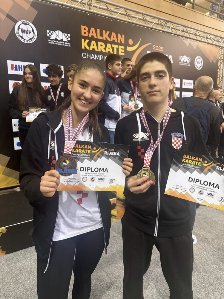 Karate klub Brotnjo Hercegovina: Zlato i bronca na Prvenstvu Balkana 2025