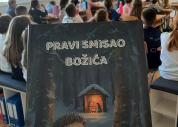 Promocija slikovnice „Pravi smisao Božića”  održana u Osnovnoj školi Bijakovići