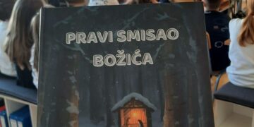 Promocija slikovnice „Pravi smisao Božića”  održana u Osnovnoj školi Bijakovići