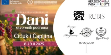 Dani otvorenih podruma na Vinskoj cesti Hercegovine nastavljaju se u Čitluku i Čapljini – vikend u znaku vina, gastronomije i umjetnosti