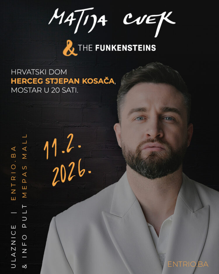 Jedan od najpopularnijih izvođača pop scene stiže u Mostar