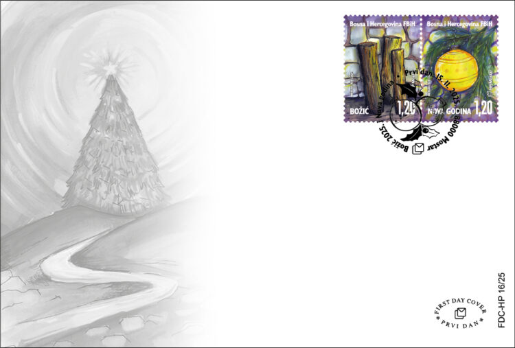 HP Mostar tiskala prigodno izdanje maraka u povodu Božića i Nove godine