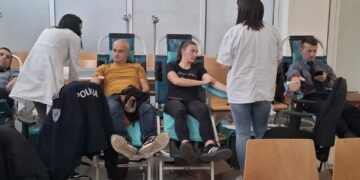 Dobrovoljno darivanje krvi djelatnika Ministarstva unutarnjih poslova Hercegovačko-neretvanske županije