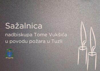 Nadbiskup Vukšić izrazio sućut obiteljima stradalih u požaru u Tuzli