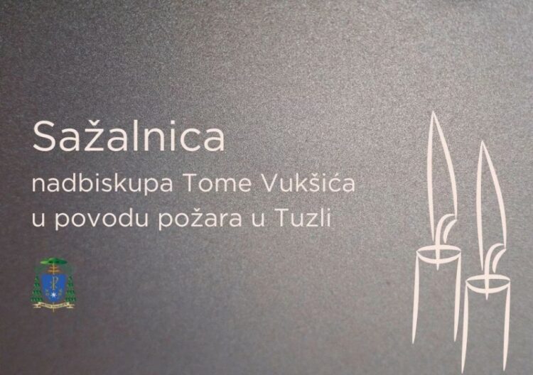 Nadbiskup Vukšić izrazio sućut obiteljima stradalih u požaru u Tuzli