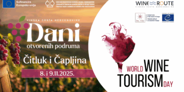 Dani otvorenih podruma Vinske ceste Hercegovine u Čitluku: Poziv na proslavu Svjetskog dana vinskog turizma