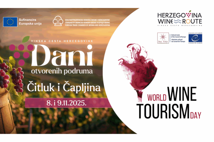 Dani otvorenih podruma Vinske ceste Hercegovine u Čitluku: Poziv na proslavu Svjetskog dana vinskog turizma