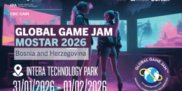 Global Game Jam 2026 po prvi put u Bosni i Hercegovini – INTERA Tehnološki Park dovodi najveće svjetsko natjecanje u izradi videoigara