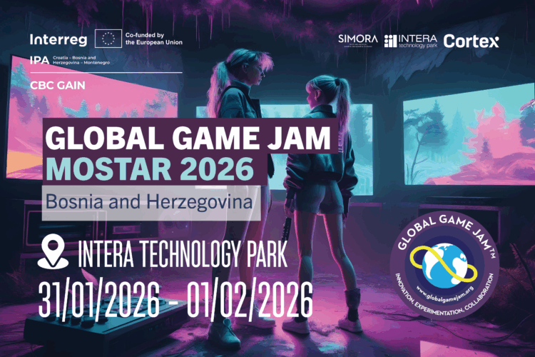 Global Game Jam 2026 po prvi put u Bosni i Hercegovini – INTERA Tehnološki Park dovodi najveće svjetsko natjecanje u izradi videoigara