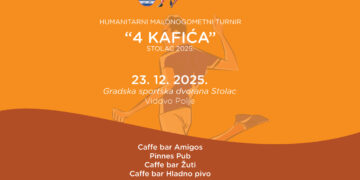 Najava: U Stocu prvi humanitarni malonogometni turnir “4 kafića”