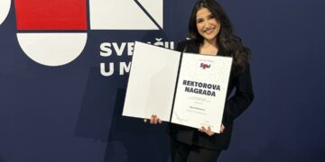 Broćanka Marija Glamuzina dobitnica Rektorove nagrade za akademsku 2024./2025.