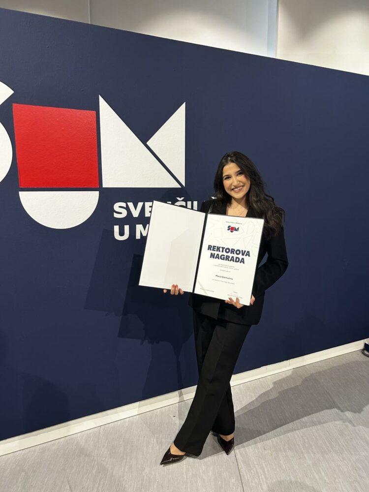 Broćanka Marija Glamuzina dobitnica Rektorove nagrade za akademsku 2024./2025.