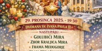 Koncert “Božić u Međugorju” večeras u 19:30 sati