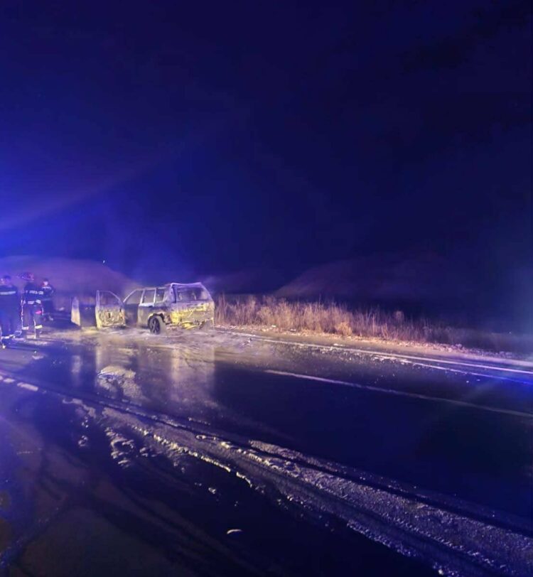 Na magistralnoj cesti Široki Brijeg – Posušje došlo do požara na osobnom vozilu