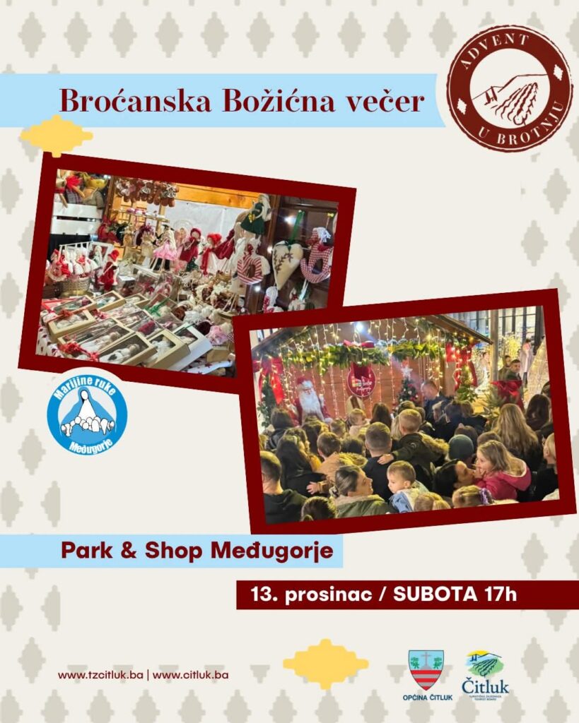 Broćanska božićna večer održat će se večeras u Park&Shopu