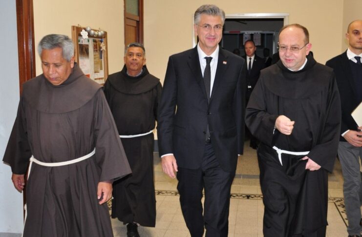 Predsjednik Vlade RH Andrej Plenković posjetio Papinsko franjevačko sveučilište Antonianum u Rimu