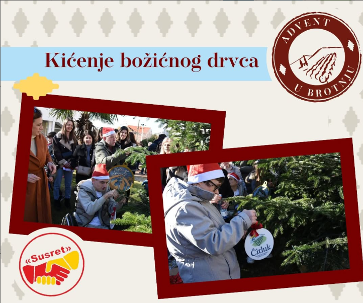 Zajedničko ukrašavanje božićnog drvca u Čitluku