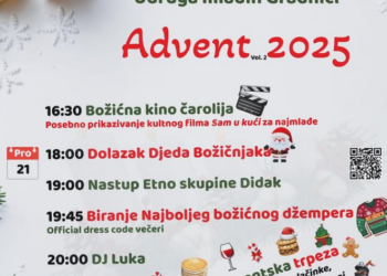 Udruga mladih Gradnići poziva na adventsko druženje 21. prosinca
