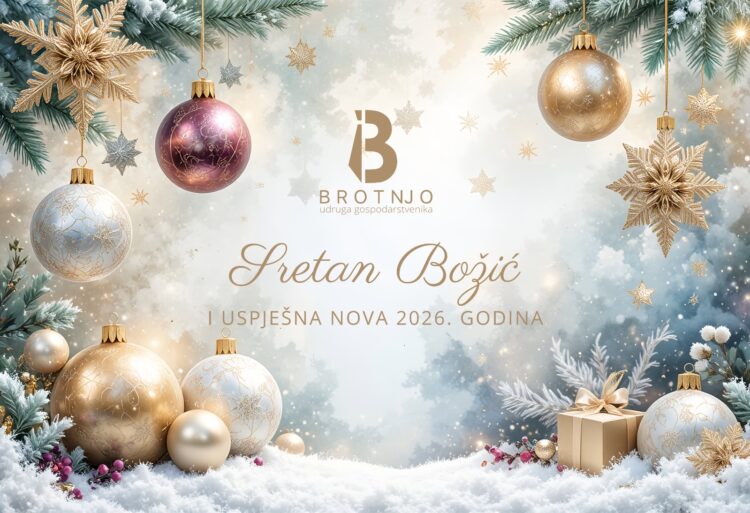 Božićna čestitka Udruge gospodarstvenika Brotnjo