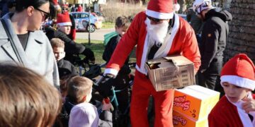 Održana tradicionalna 14. biciklijada Djedova Božićnjaka u Mostaru