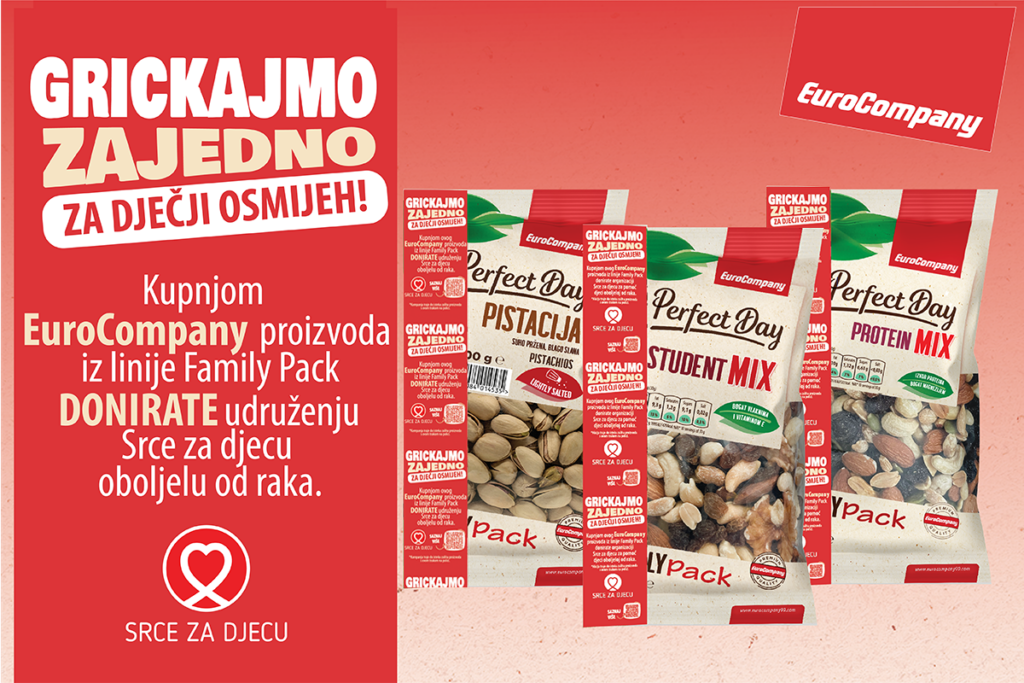 EuroCompany99 pokrenuo CSR kampanju „Grickajmo zajedno za dječji osmijeh“