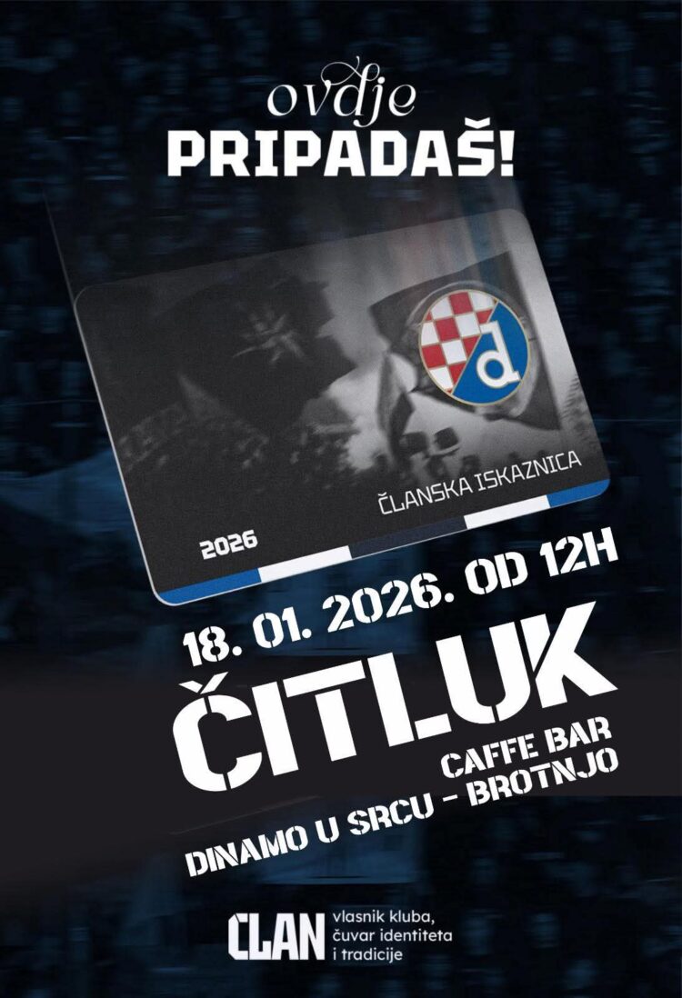 Najava: U nedjelju u Čitluku akcija učlanjenja u GNK Dinamo