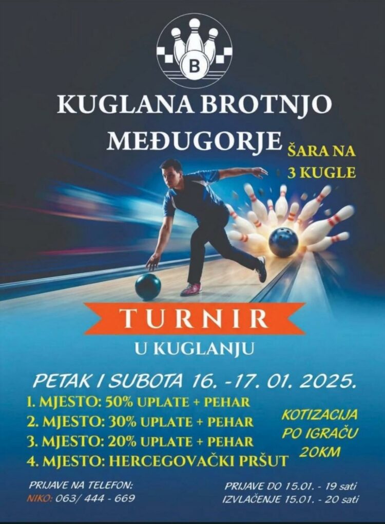 Turnir u kuglanju u Međugorju: Kuglana Brotnjo ovog vikenda okuplja najbolje igrače