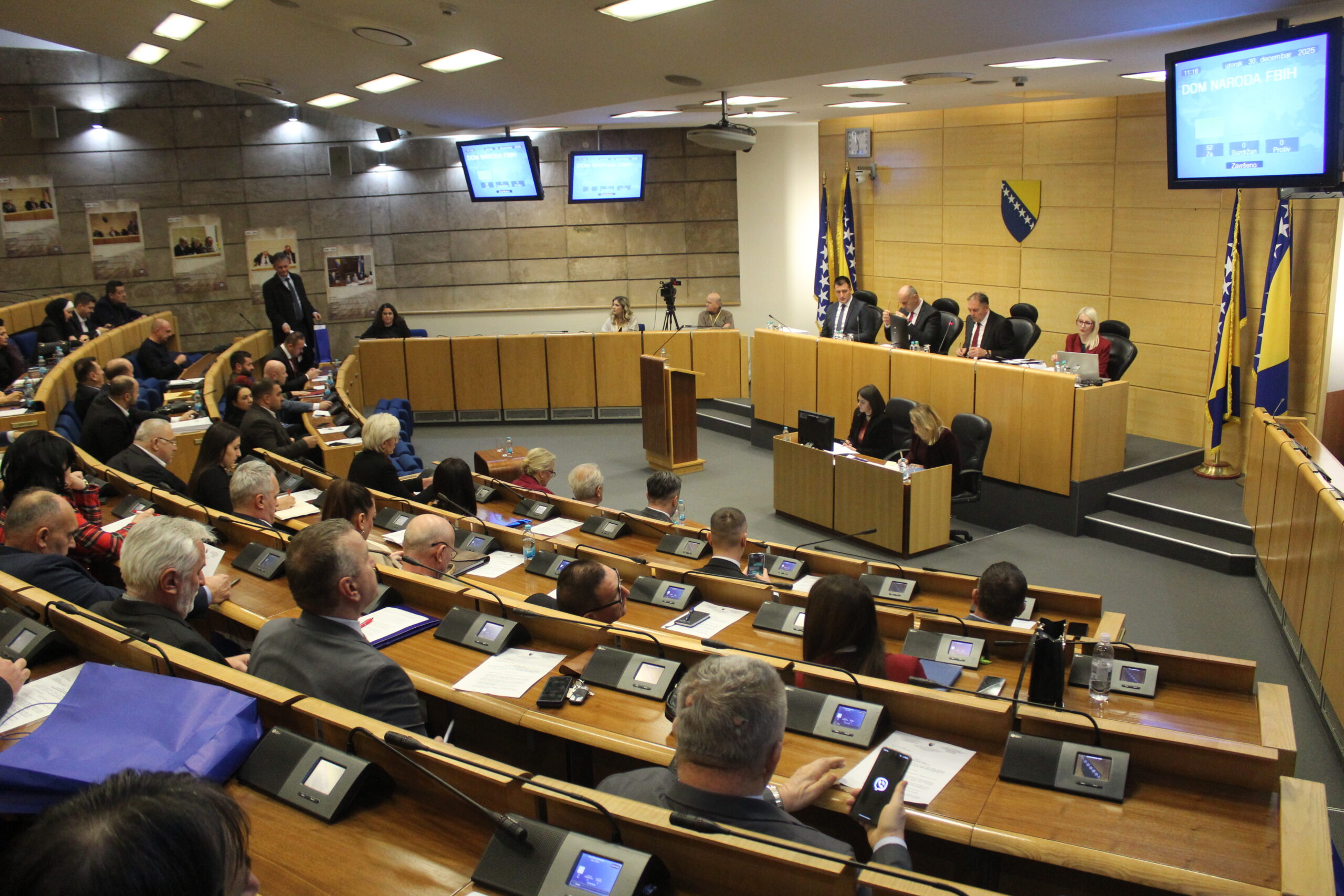 Sjednica Doma naroda Parlamenta FBiH najavljena za petak, 23. siječnja