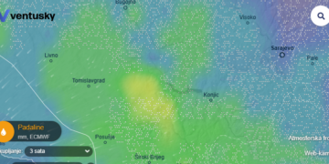 Ministarstvo sigurnosti BiH zatražilo aktivaciju satelitskog snimanja zbog povećanog rizika od poplava u Hercegovini